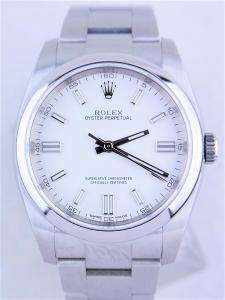 ロレックス オイスターパーペチュアル 116000 中古 内箱 外箱 保証書 余りコマ2つ