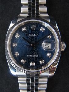 ロレックス デイトジャスト 116234G 中古 内箱 外箱 保証書 余りコマ2つ