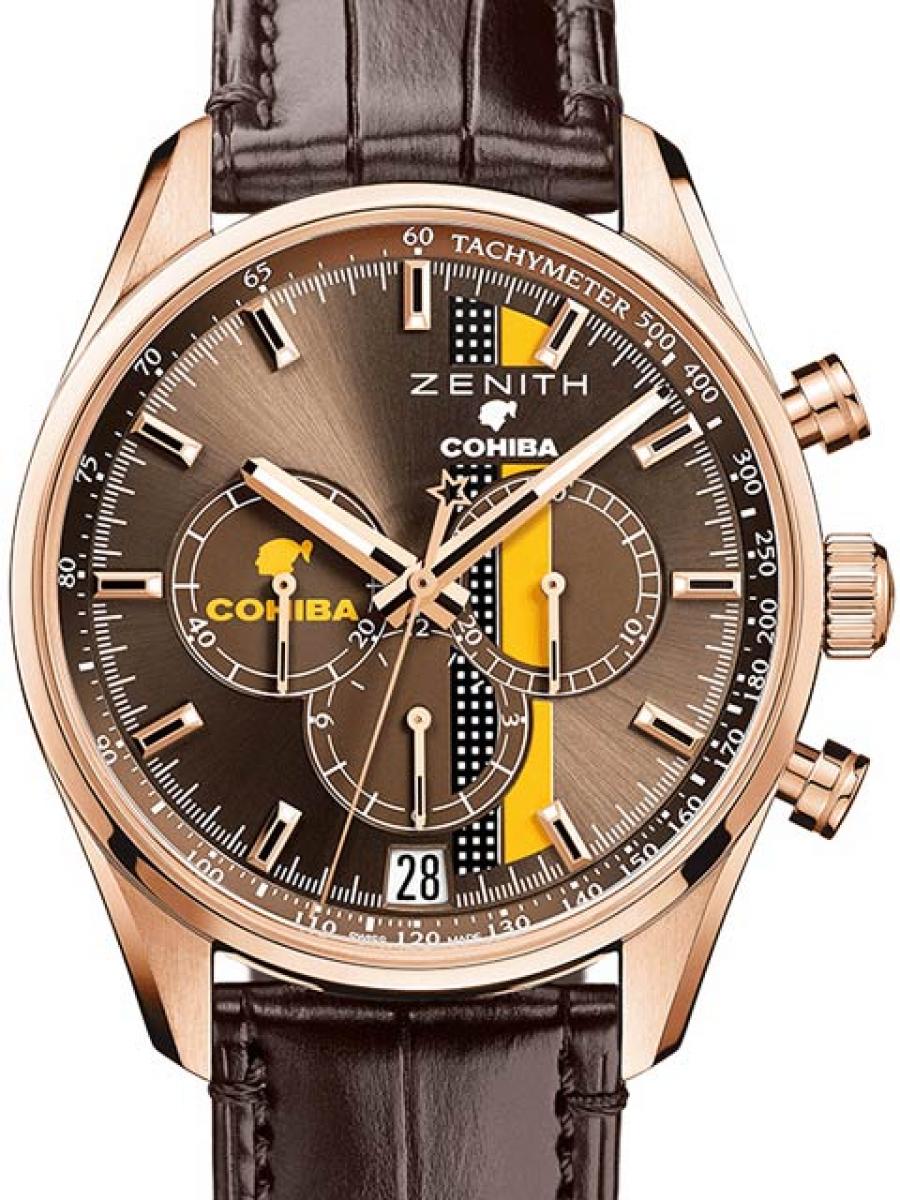 ゼニス クロノマスター 18.2041.400/76.C795 ブラウン COHIBA メンズ(新品)