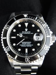 ロレックス サブマリーナ 16610 中古 内箱 外箱 保証書 余りコマ2つ