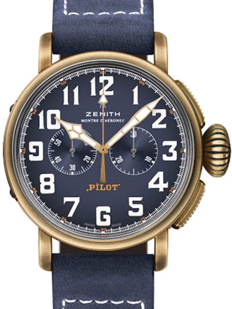 ゼニス パイロット 29.2430.4069/57.C808 ブルー メンズ(新品)