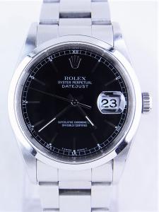 ロレックス デイトジャスト 16200 中古※全体キズガラスチップ 内箱 外箱 保証書 余りコマ1つ