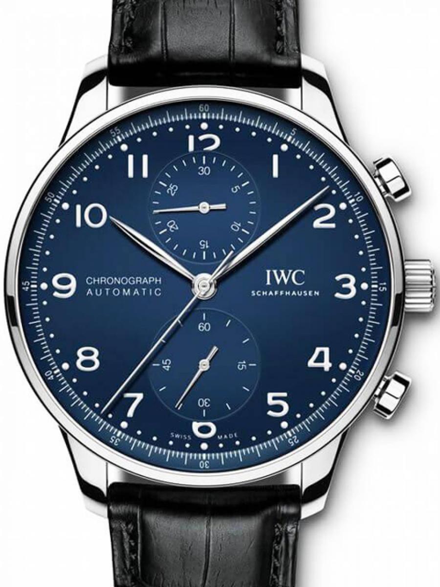 IWC ポルトギーゼ IW371601 ブルー IWC創立150周年記念モデル 2018年新作 世界2000本限定(未使用)高価買取事例