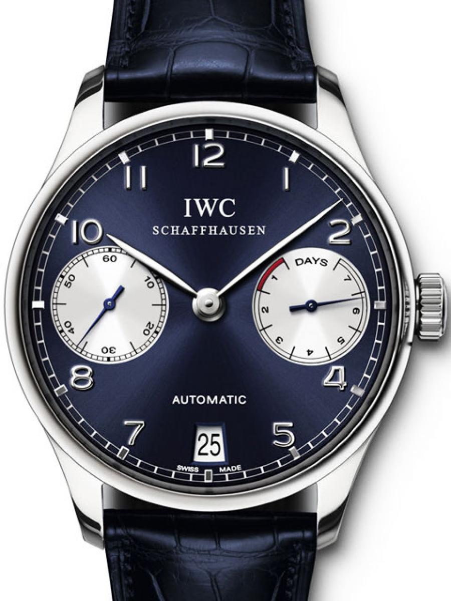 IWC ポルトギーゼ IW500112 ブルー 2009年新作(新品未使用)高価買取事例