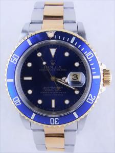 ロレックス サブマリーナ 16613YG/SS AB※ベゼル剥げ有、全体スクラッチ多め