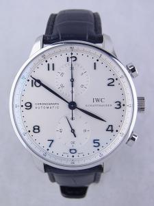 IWC ポルトギーゼ IW371446 使用感、OH時期近い中古 内箱 保証書