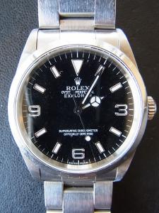 ロレックス エクスプローラー1 14270 2019年ロレックス社オーバーホール証あり 箱・保証書有、日本正規ギャラ