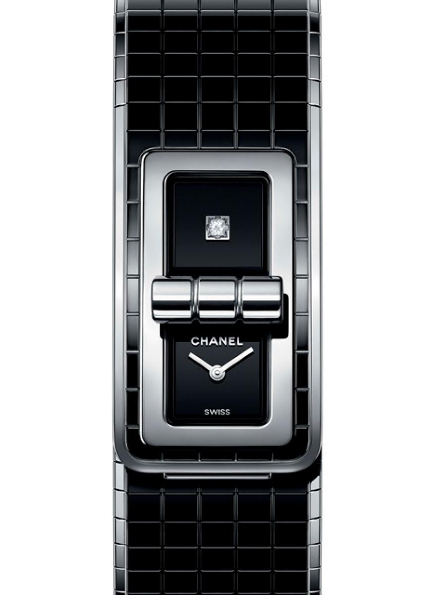 シャネル コードココ H5147 ブラック ダイヤモンド コンビモデル クラスプ ストラップ  レディース　キルティング模様　ラッカー　(新品未使用)高価買取事例
