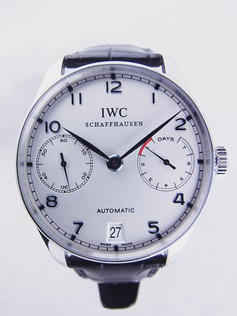 IWC ポルトギーゼ IW500107 ホワイト メンズクロノグラフ(中古)高価買取事例
