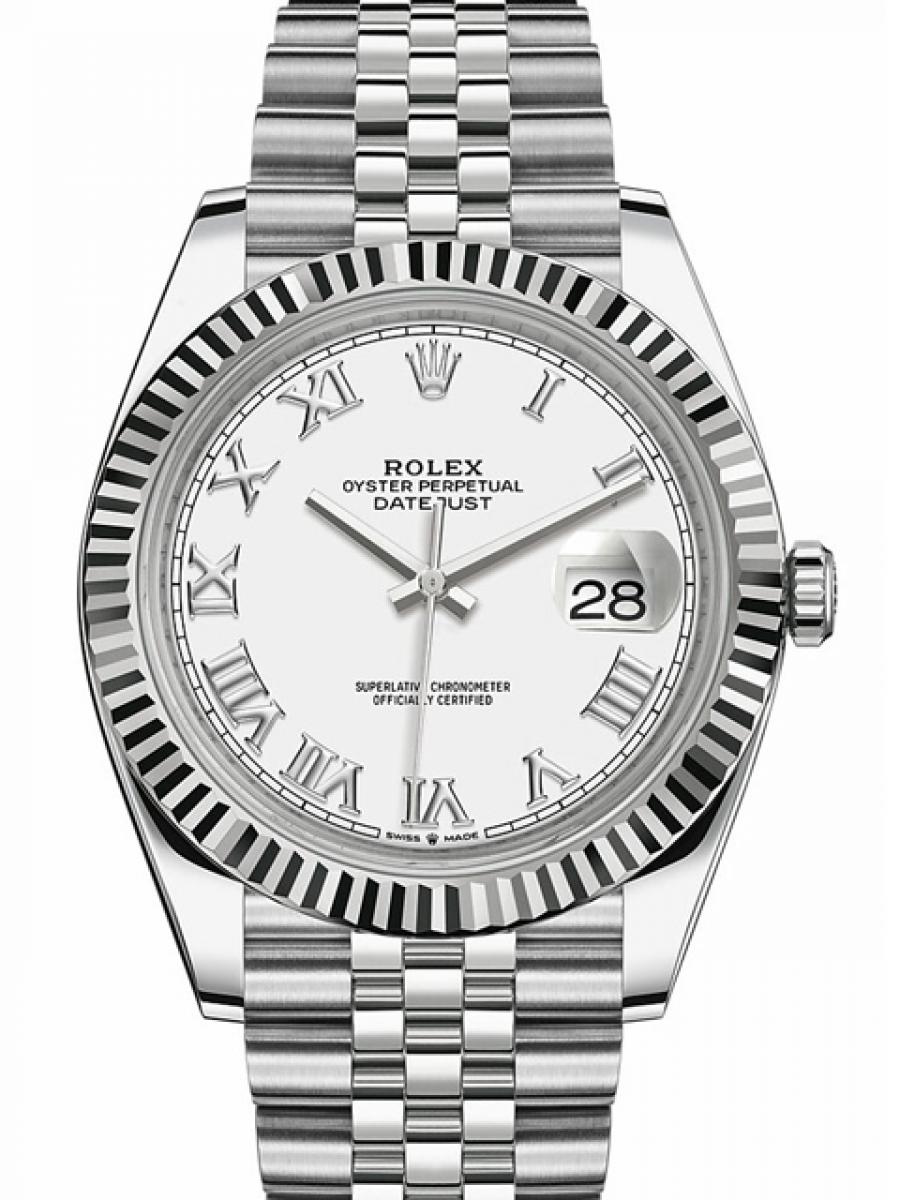 ロレックス デイトジャスト 126331NG マザーオブパール（白蝶貝） オイスター コンビモデル ダイヤモンドインデックス マザーオブパールダイヤル フルーテッドベゼル メンズ　18Kエバーローズゴールド　41ｍｍ　オイスターブレスレット(新品未使用)