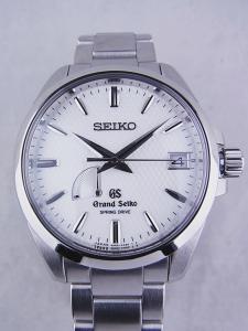 グランドセイコー スプリングドライブ SBGA025 AB※全体キズ多い、一部打痕 内箱、外箱、保証書