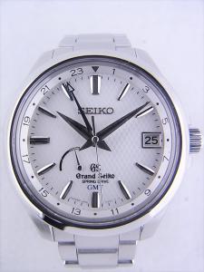 グランドセイコー スプリングドライブ SBGE009 AB※全体キズ多い 内箱、外箱、保証書、コマ有