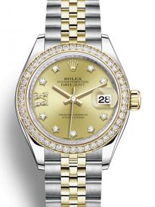 ロレックス レディデイトジャスト 279383RBR 新品未使用 内箱 外箱 保証書 