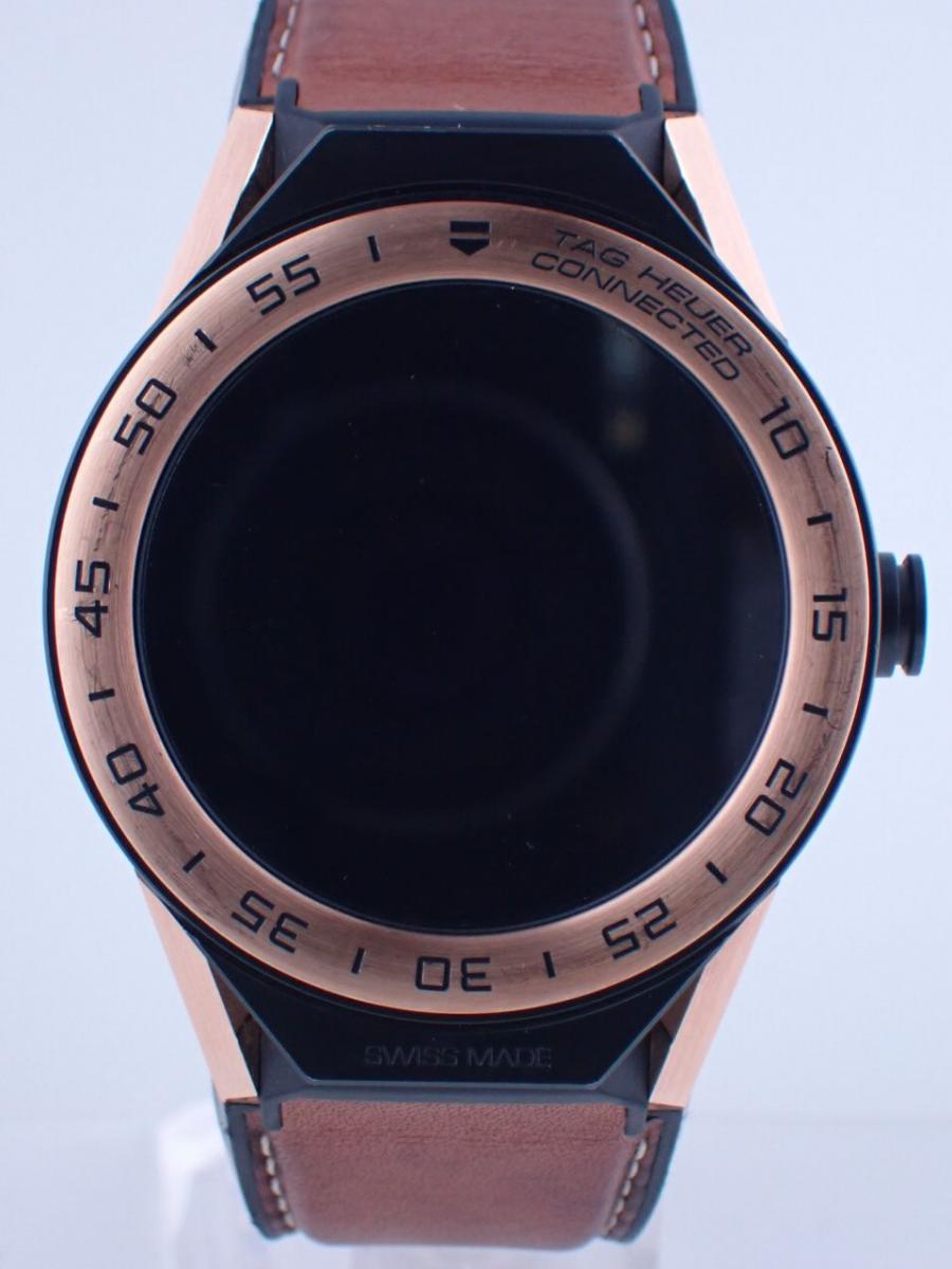 タグホイヤー コネクテッド SBF8A5000.32FT6110 デジタル ブラウン 表示 革ベルト メンズ　45mm　スマートウォッチ　Wear OS by Google(中古)高価買取事例