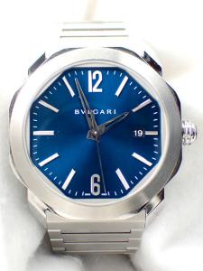 ブルガリ オクト 102856 ベゼル傷あり 内箱　外箱　保証書　７コマ