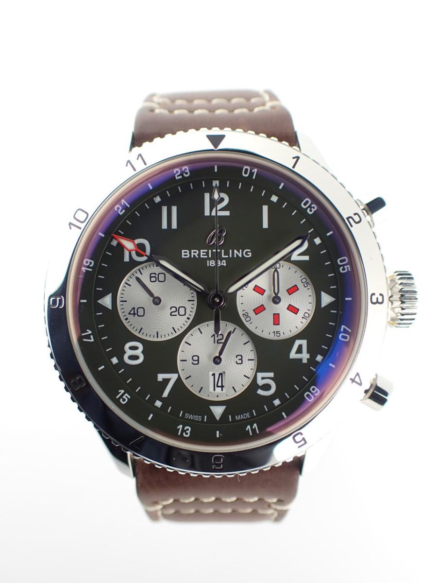 ブライトリング クラシックアヴィ AB04452A1L1X1 カーキグリーン ブラック、クロノグラフ(試着のみほぼ未使用)