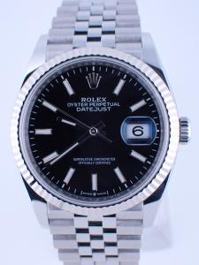 ロレックス デイトジャスト 126234 綺麗な中古 内箱、外箱、保証書