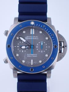 パネライ サブマーシブル PAM00982 中古、ベゼルスクラッチあり、本体スクラッチあり、リューズ重い 内箱、外箱、保証書