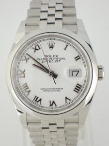 ロレックス デイトジャスト 126200 中古、スクラッチあり 内箱、外箱、保証書