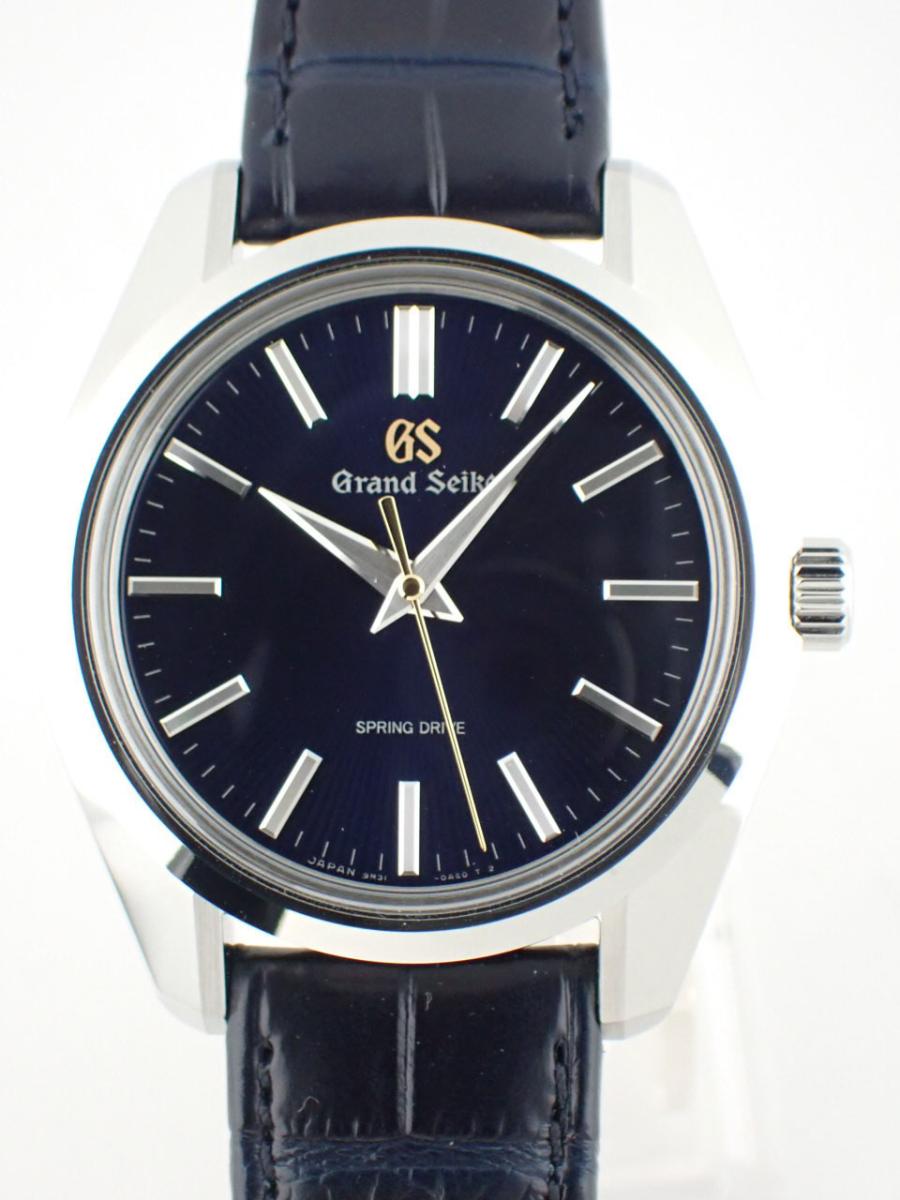 グランドセイコー スプリングドライブ SBGY009 ブルー 40mm、クロコダイルベルト、メンズ(NS※新品)