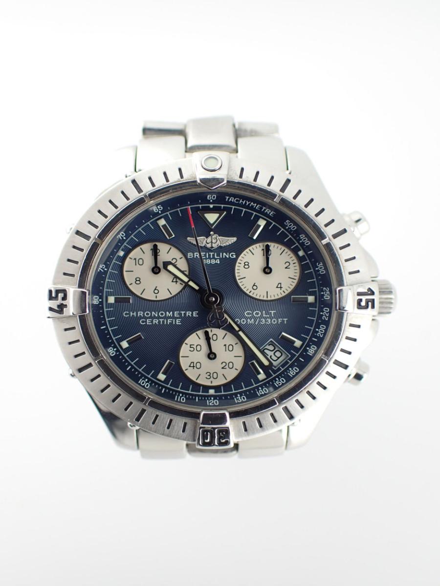 ブライトリング コルト A73350 ブルー Ref.A735C51FA 38mm、メンズ、生産終了(AB※傷多い)