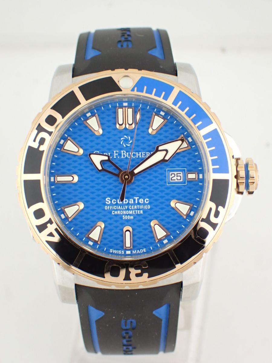 カールFブヘラ パトラビ 00-10632-24-53-01 ブルー 44mm径、メンズ(AAA※新品仕上げ済み)