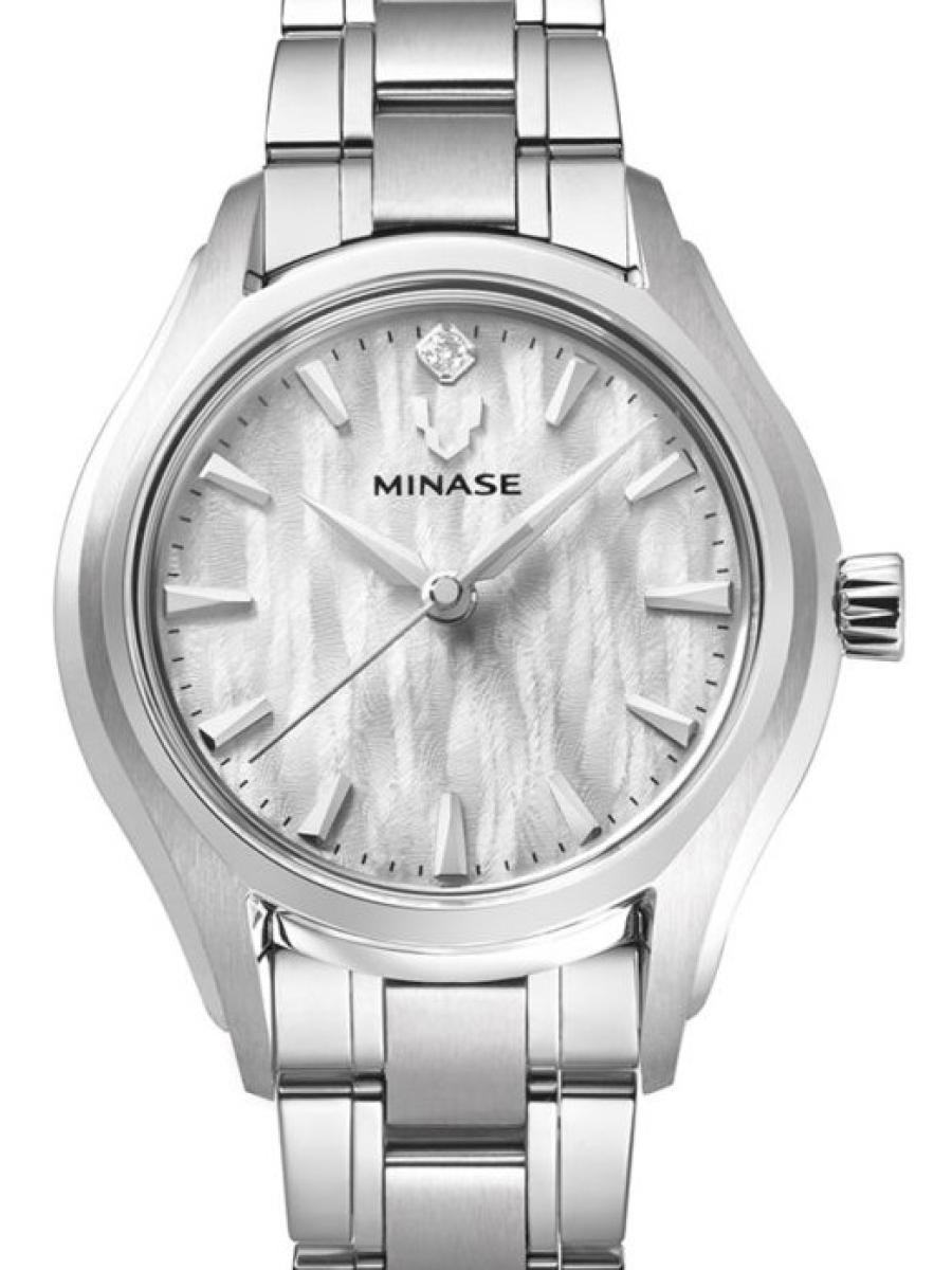 ミナセ ルナアーチ UG01-M01NWH-SSB ホワイト 30.5mm、ブレスレットモデル、レディース(新品未使用)