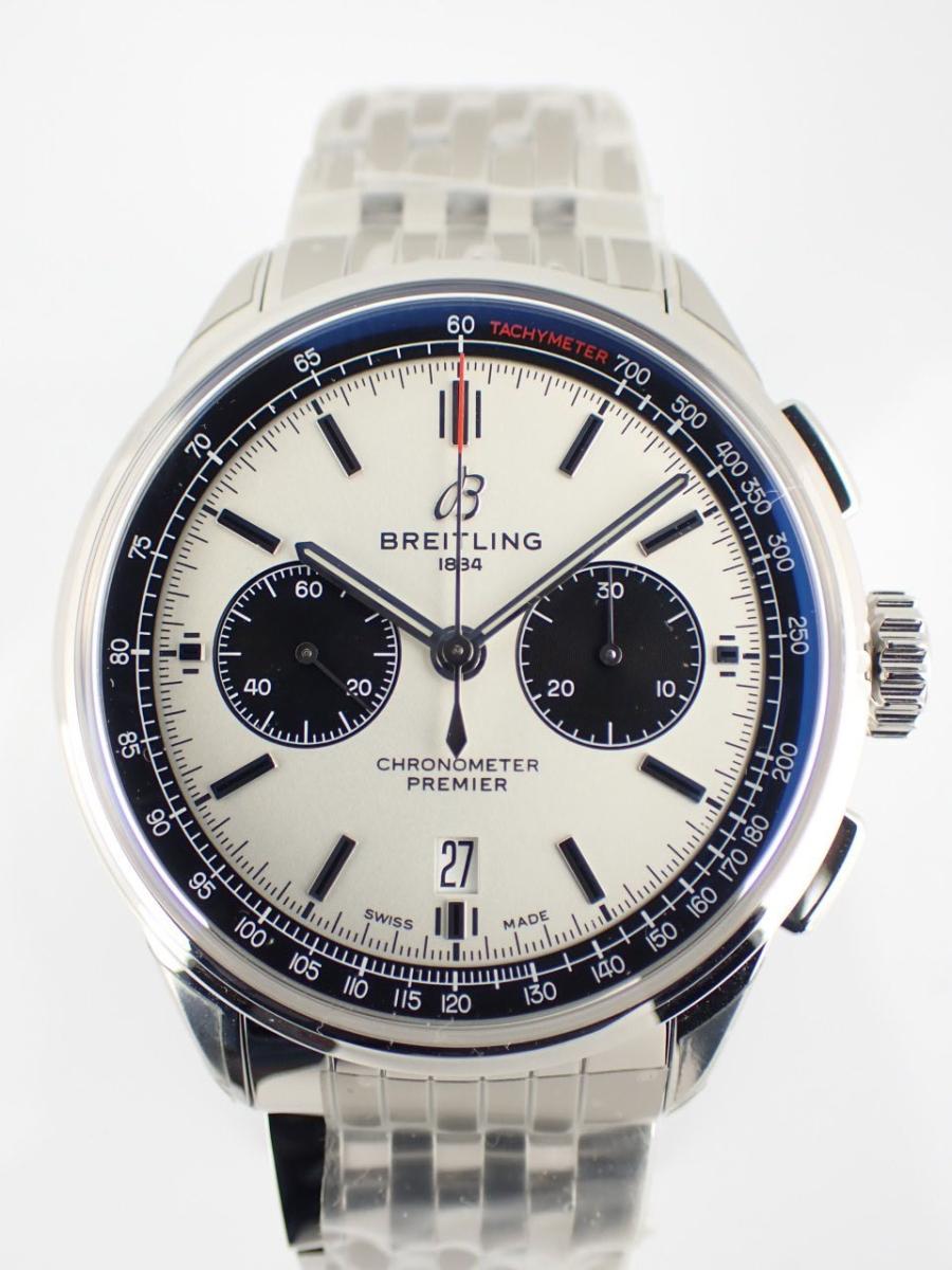 ブライトリング プレミエ AB0118221G1A1 シルバー 42mm径、メンズ(NS※新品)