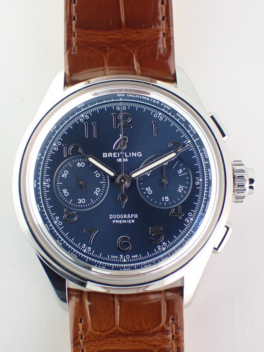 ブライトリング プレミエ AB1510171C1P1 ブルー 42mm径、メンズ(NS※新品)