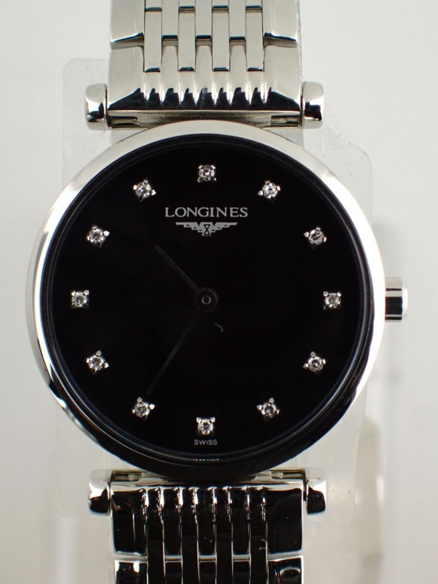 ロンジン ラ・グラン L4-209-4-58-6 ブラック 24mm径、レディース(NS※新品)