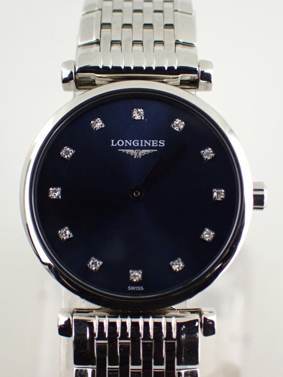 ロンジン ラ・グラン L4-209-4-97-6 ネイビー 24mm径、レディース(NS※新品)