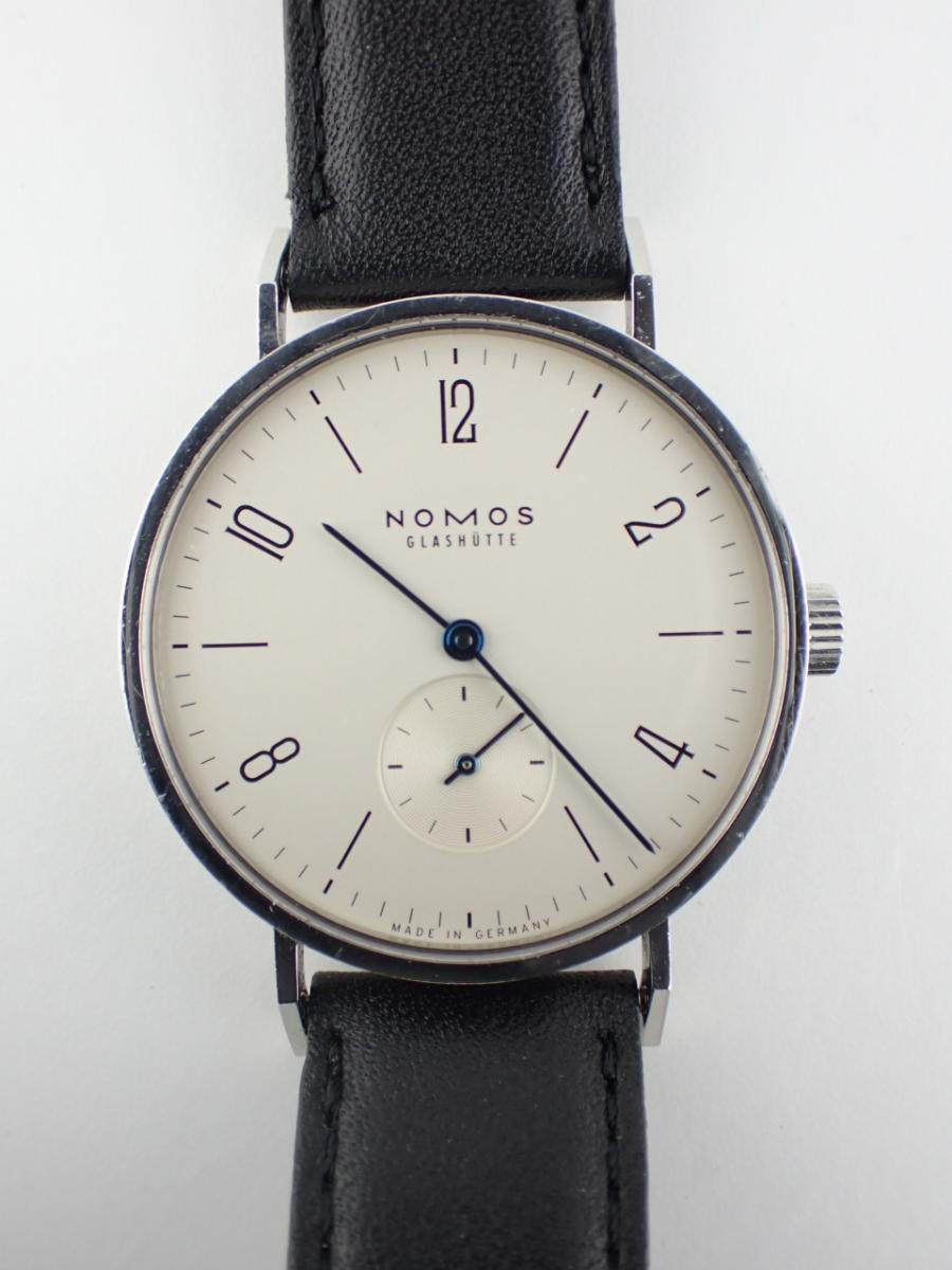 ノモス タンジェント TN1A1W2 シルバー系 35mm径、メンズ(AB※傷多い)