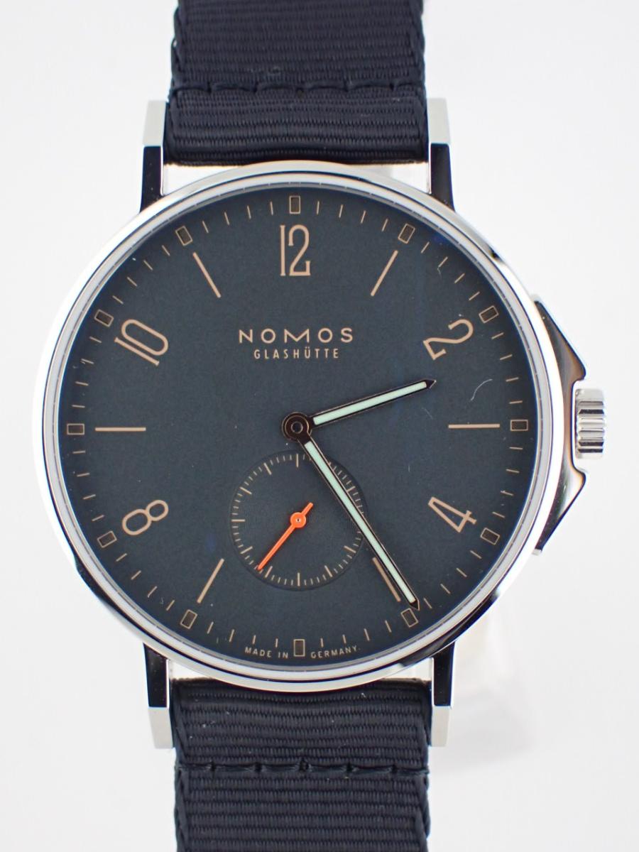 ノモス アホイ AH1E1AT2N ダークブルー 40mm径、メンズ(AA※中古美品)