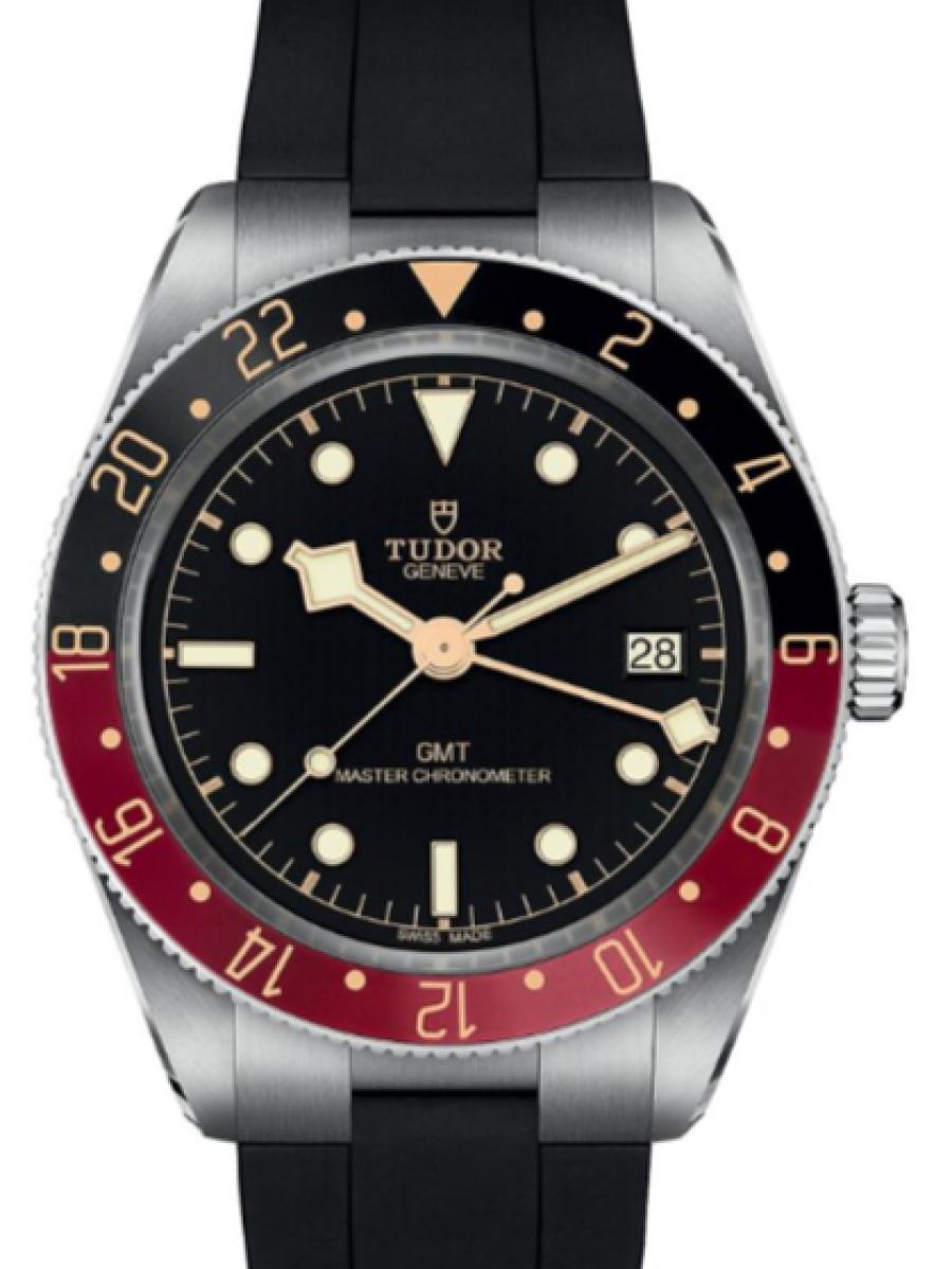 チューダー ブラックベイ M7939G1A0NRU-0002 ブラック ブラックベイ 58 GMT　デイト表示　ブラックダイヤル　ツートーンベゼル メンズ　メンズモデル　39ｍｍ　ラバーストラップ　パワーリザーブ65時間(新品未使用)