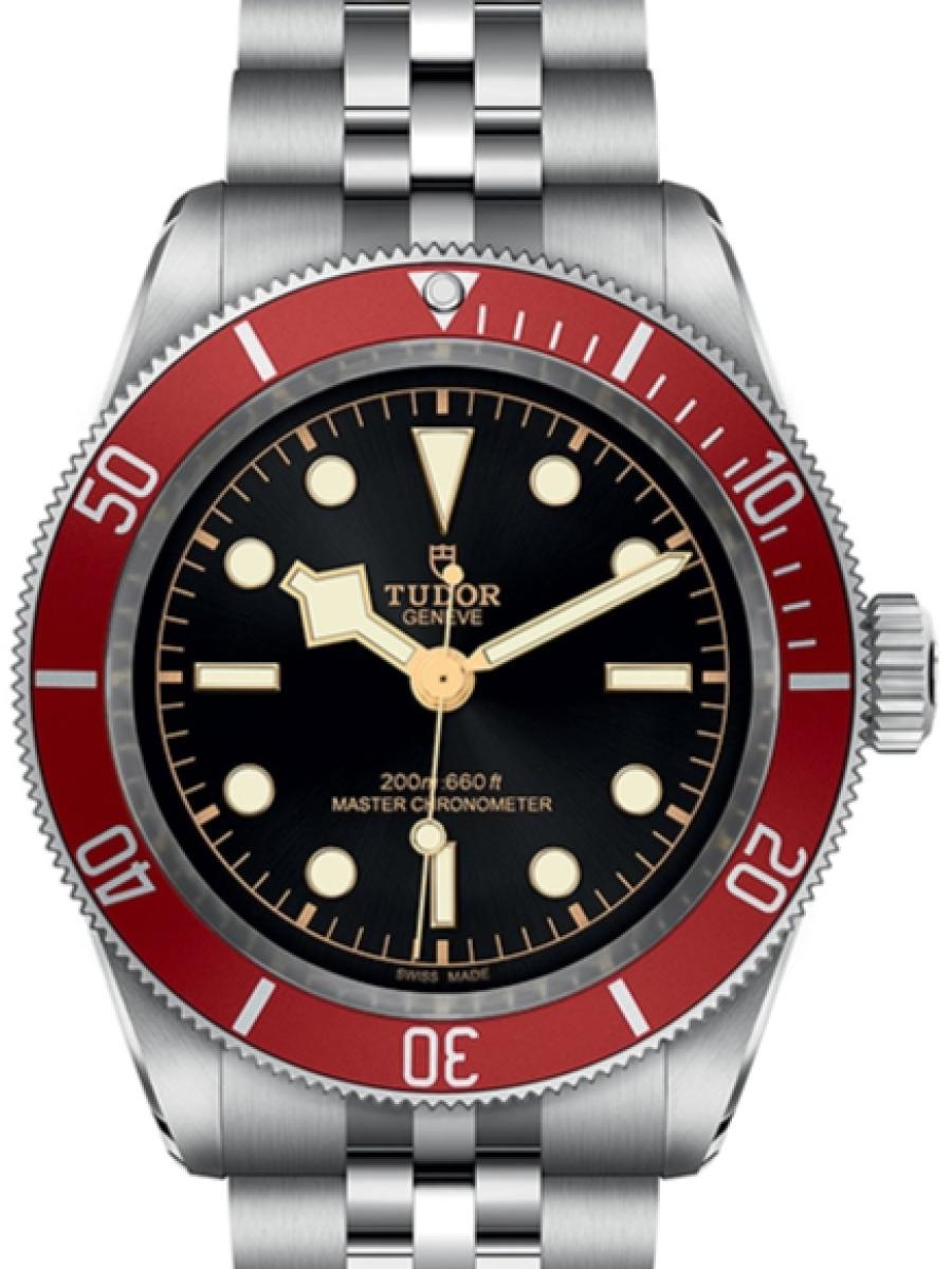 チューダー ブラックベイ M79018V-0006 ブラック レッドベゼル　ブラックダイヤル　アワーインデックス　ジュビリーブレス メンズ　メンズモデル　41ｍｍ　 キャリバー MT5602-U　T-fitクイックアジャストクラスプ(新品未使用)