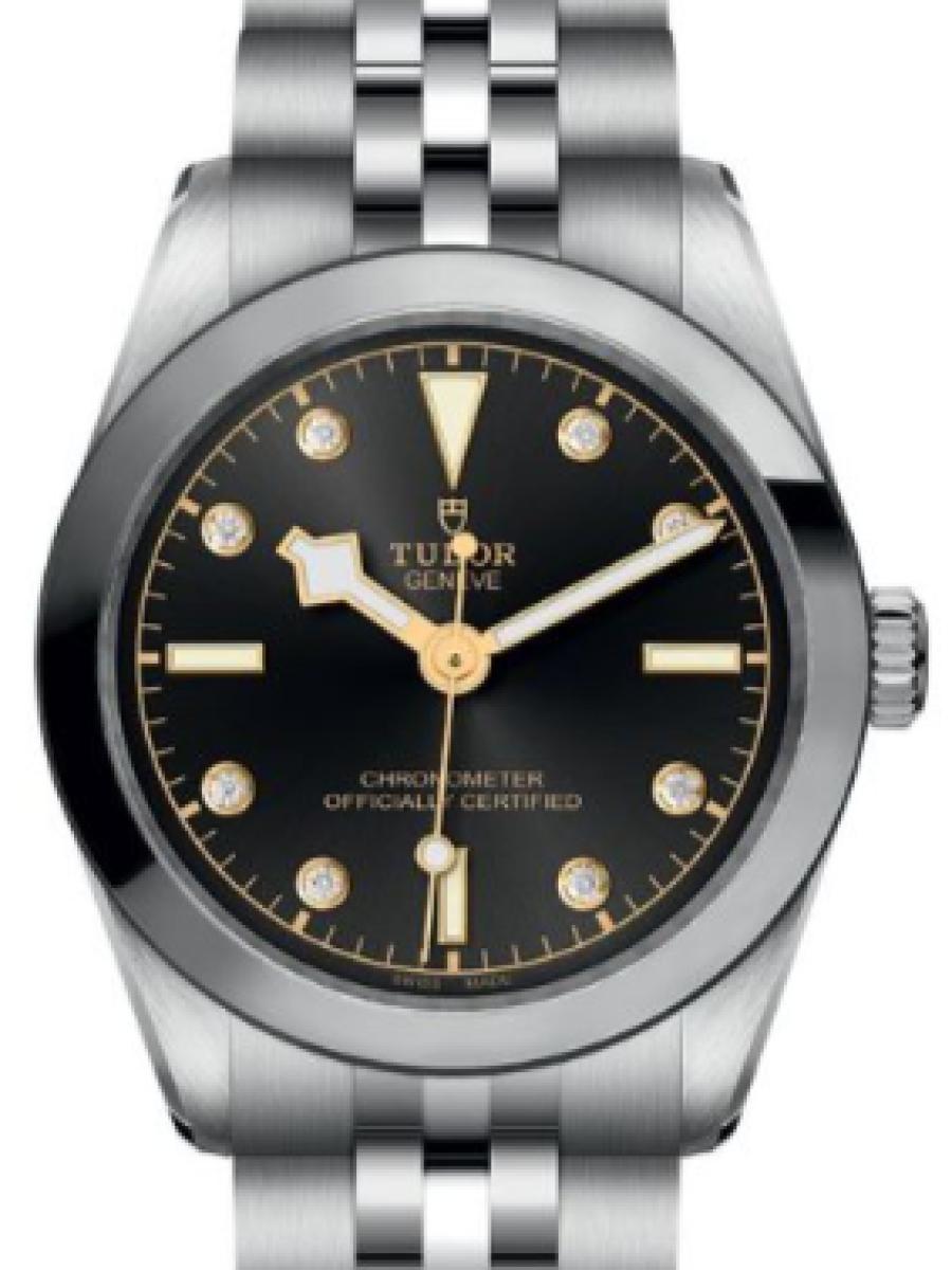 チューダー ブラックベイ M79600-0004 ブラック ブラックベイワン31　ダイヤインデックス　ブラックダイヤル レディース　レディースモデル　31mm　キャリバー MT5201　パワーリザーブ約50時間(新品未使用)