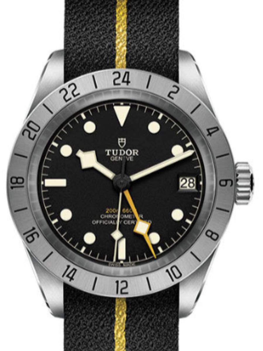 チューダー ブラックベイ M79470-0002 ブラック ブラックベイプロ　ブラックダイヤル　デイト表示　 メンズ　メンズモデル　39ｍｍ　ブラックファブリックストラップ(新品未使用)