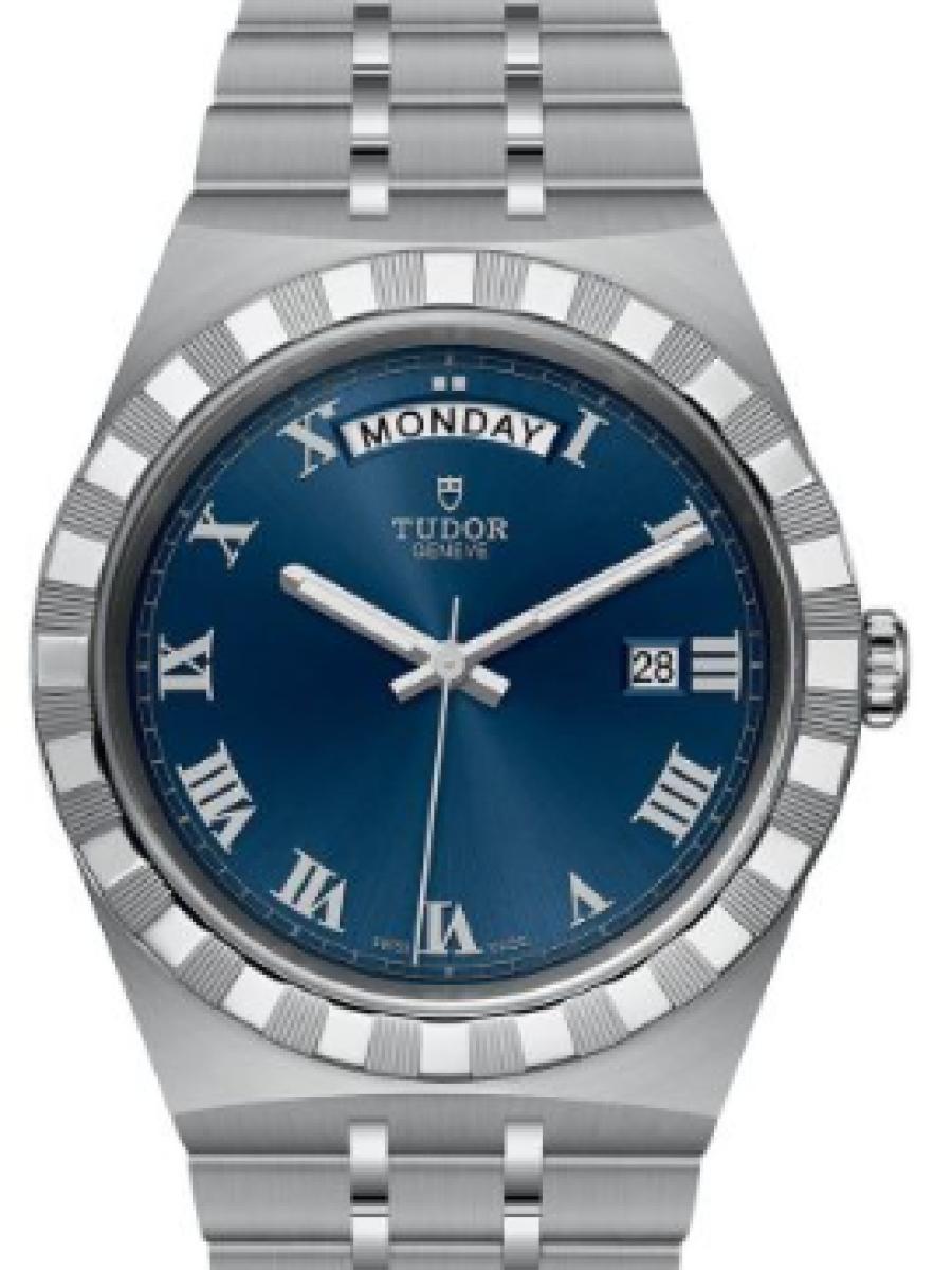 チューダー ロイヤル M28600-0005 ブルー ブルーダイヤル　ローマインデックス　デイデイト表示　 メンズ　メンズモデル　41ｍｍ　キャリバー T603　パワーリザーブ約38時間(新品未使用)