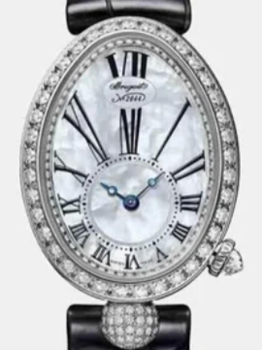 ブレゲ クイーンオブネイプルズ 8928BB/51/944-DD0D-3L マザーオブパール レーヌ・ド・ナプル8918　マザーオブパール　ダイヤ　楕円ケース　ビックインデックス レディース　レディースモデル　25 mm　ムーブメント 586/1 パワーリザーブ 38時間(新品未使用)