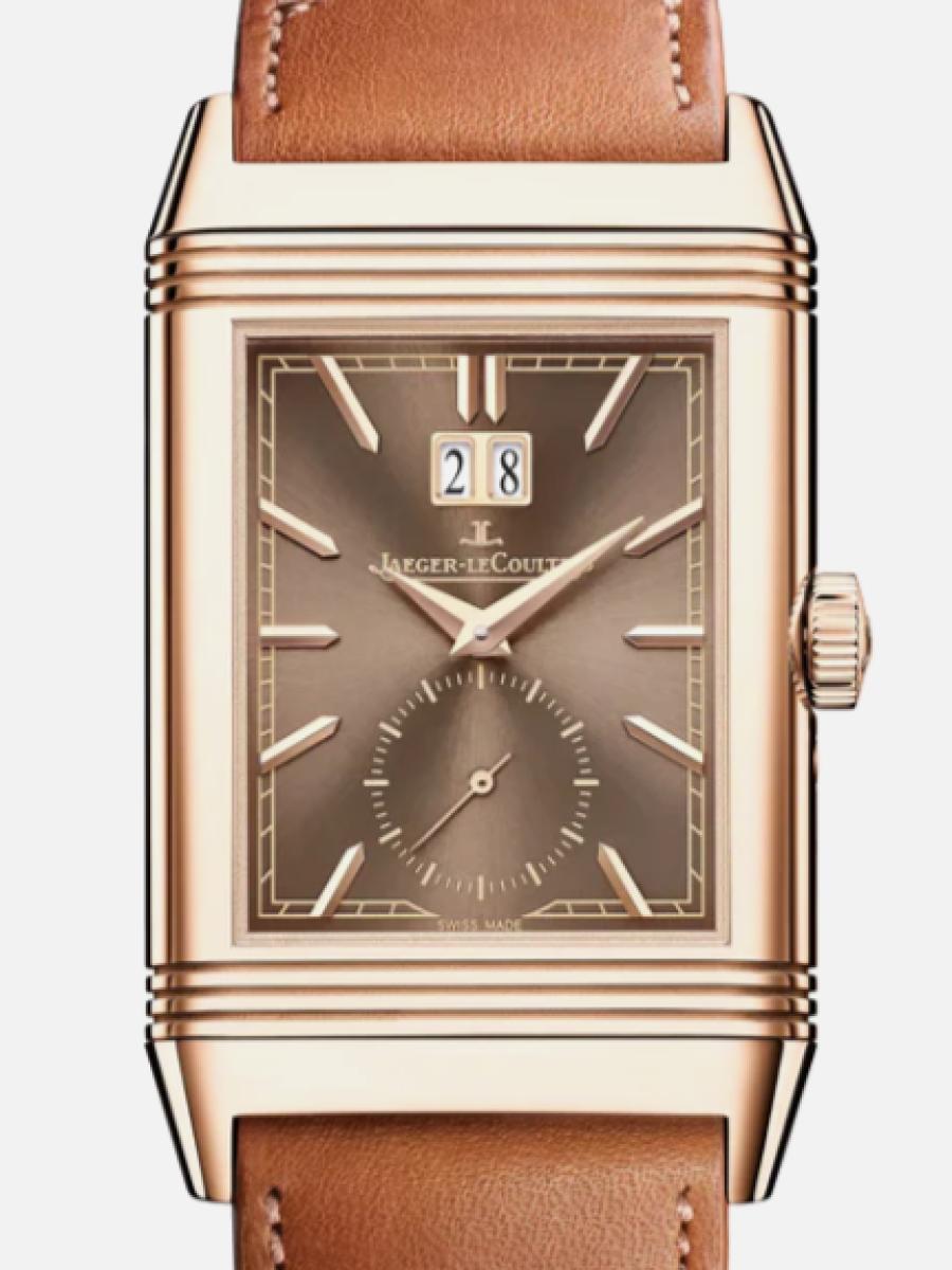 ジャガールクルト レベルソ Q714256J ブラウン 2025年新作　世界限定150本　限定モデル　レベルソ・トリビュート ジオグラフィーク　チョコレートダイヤル　 メンズ　メンズモデル　49.4 x 29.9 mm　キャリバー83　アリゲーターブラックベルト カーフライトブラウン(新品未使用)