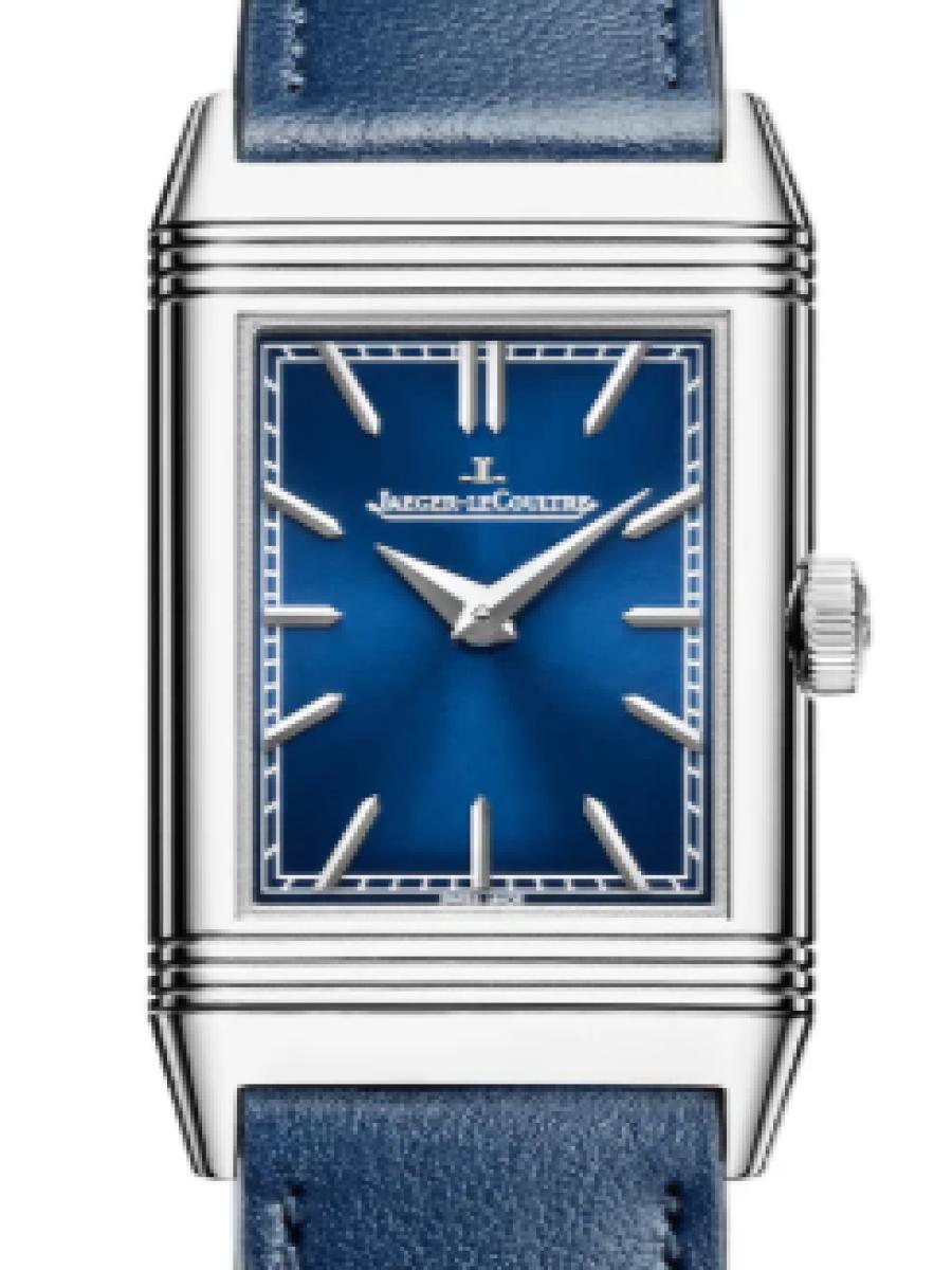 ジャガールクルト レベルソ Q716848J ブルー 2025年新作　限定モデル　レベルソ・トリビュート モノフェイス　ブルーダイヤル メンズ　メンズモデル　40.1 x 24.4 mm　アリゲーターベルト　キャリバー 822A(新品未使用)
