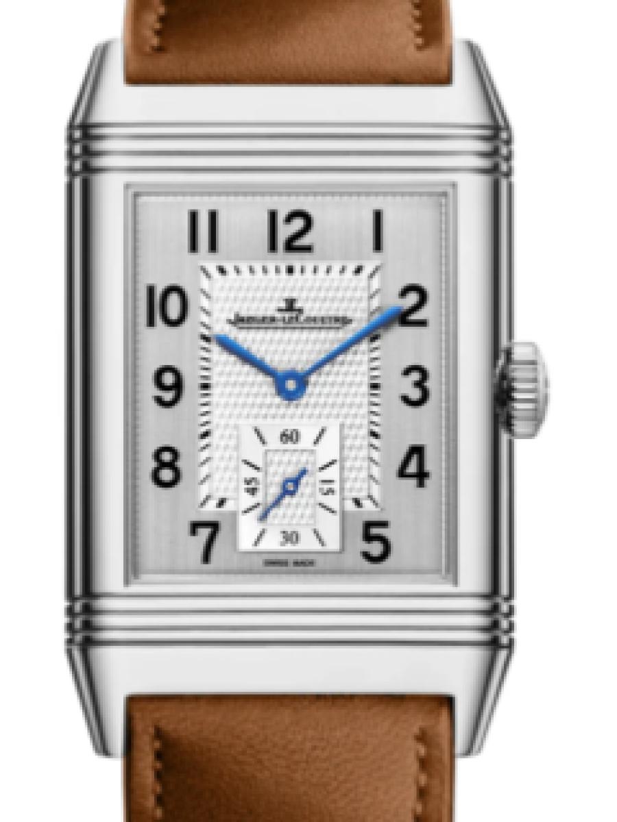 ジャガールクルト レベルソ Q3848423 シルバー レベルソ・クラシック デュオ・スモールセコンド　シルバーダイヤル　スモールセコンド メンズ　メンズモデル　47 x 28.3 mm 　アリゲーターベルト(新品未使用)