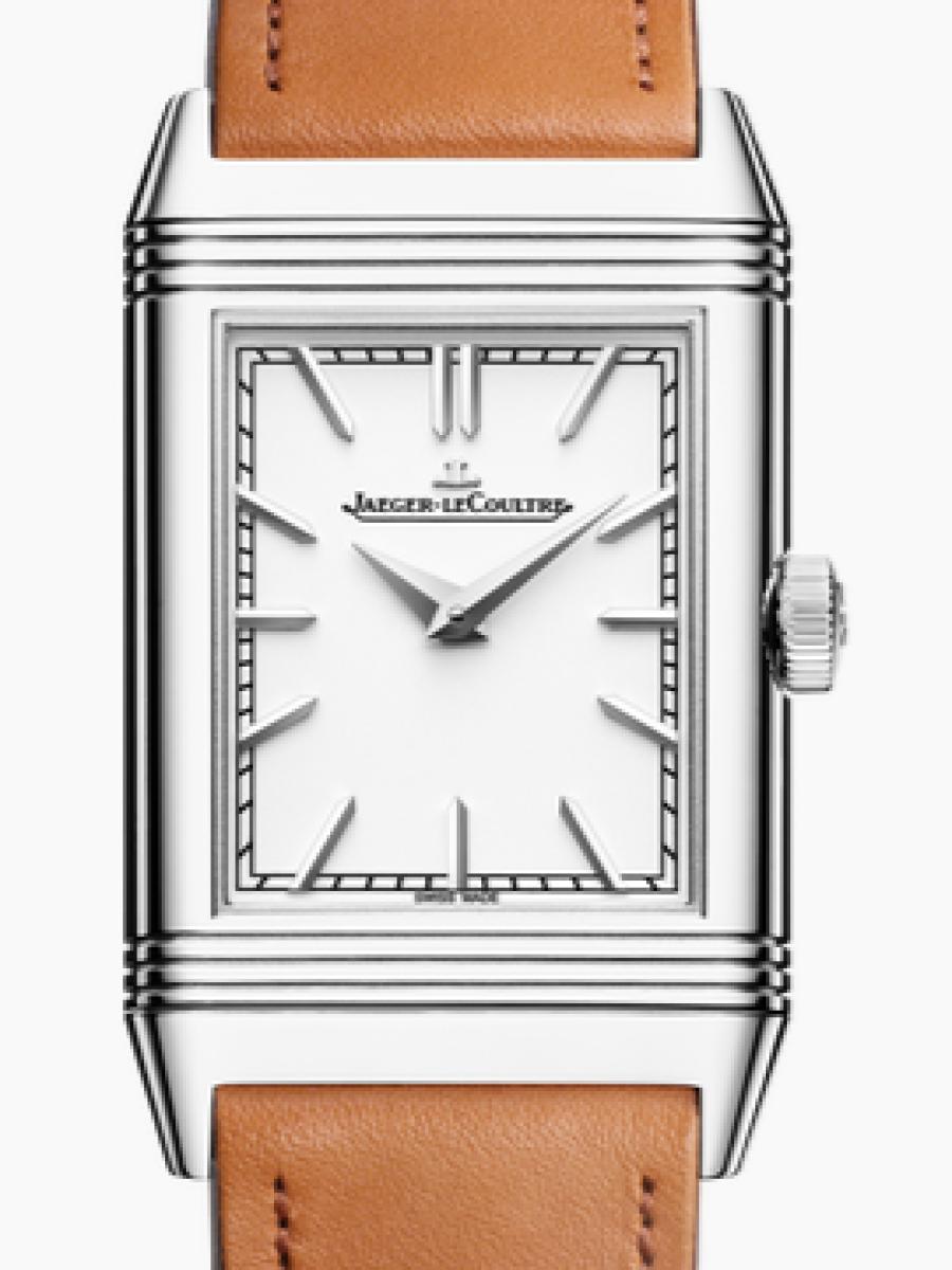 ジャガールクルト レベルソ Q7168420 ホワイト 新作モデル　ホワイトダイヤル　レベルソ・トリビュート モノフェイス メンズ　メンズモデル　40.1 x 24.4 mm 　カーフベルト　(新品未使用)