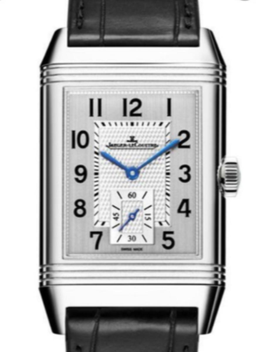 ジャガールクルト レベルソ Q3858523 シルバー レベルソ・クラシック スモールセコンド　ギョーシェダイヤル　シルバーダイヤル メンズ　メンズモデル　45.6 x 27.4 mm アリゲーターベルト　(新品未使用)