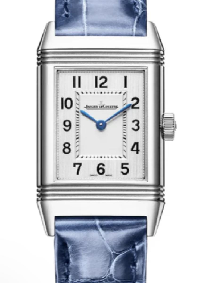 ジャガールクルト レベルソ Q2618541 シルバー レベルソ・クラシック モノフェイス　シルバーダイヤル　ギョーシェ加工 レディース　レディースモデル　35.78 x 21 mm　アリゲーターベルト(新品未使用)