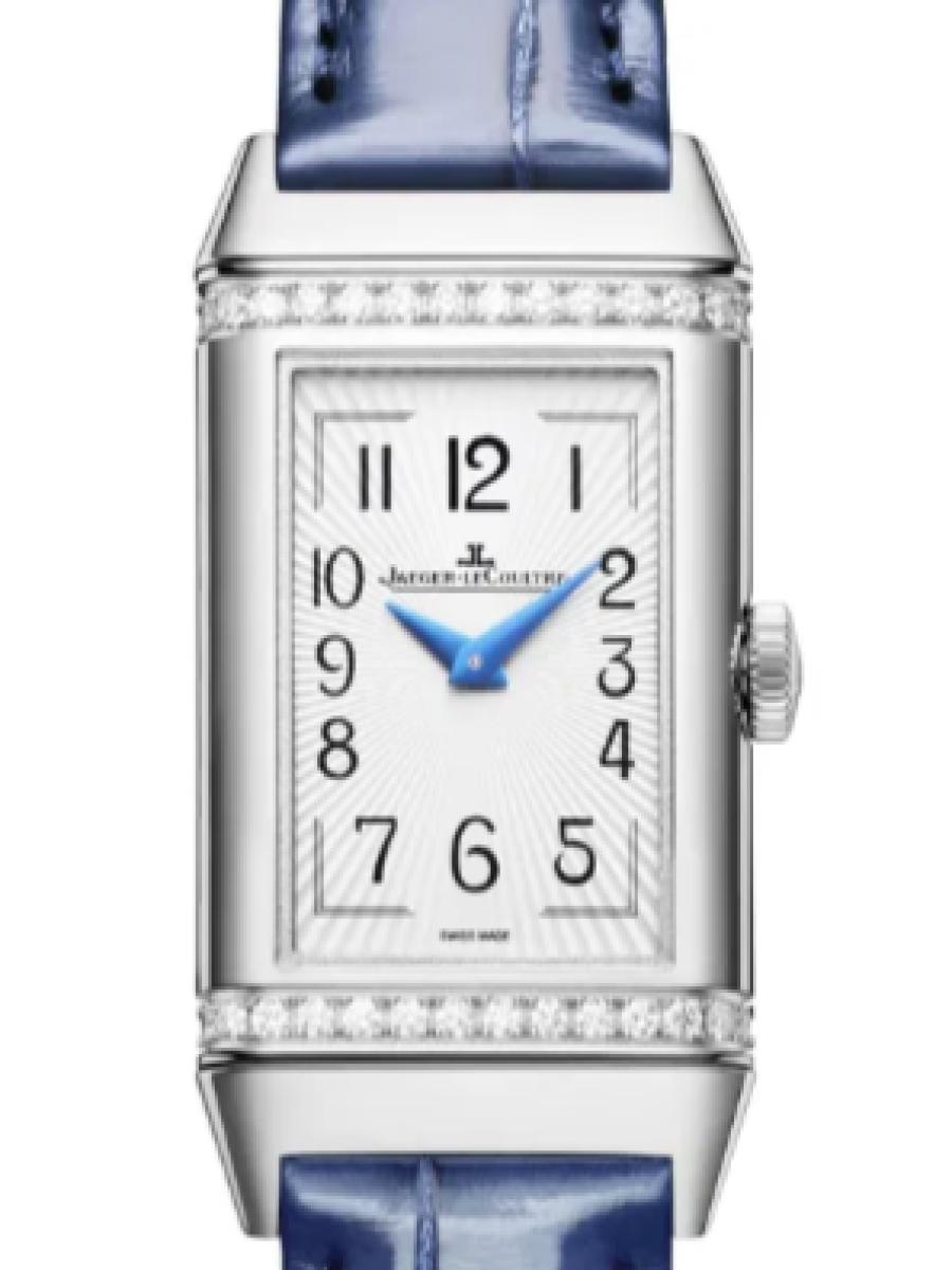 ジャガールクルト レベルソ Q334848J シルバー 限定モデル　レベルソ・ワン デュエット　ダイヤ レディース　メンズ　40.1 x 20 mm 　デュエット ウォッチ　アリゲーターベルト(新品未使用)