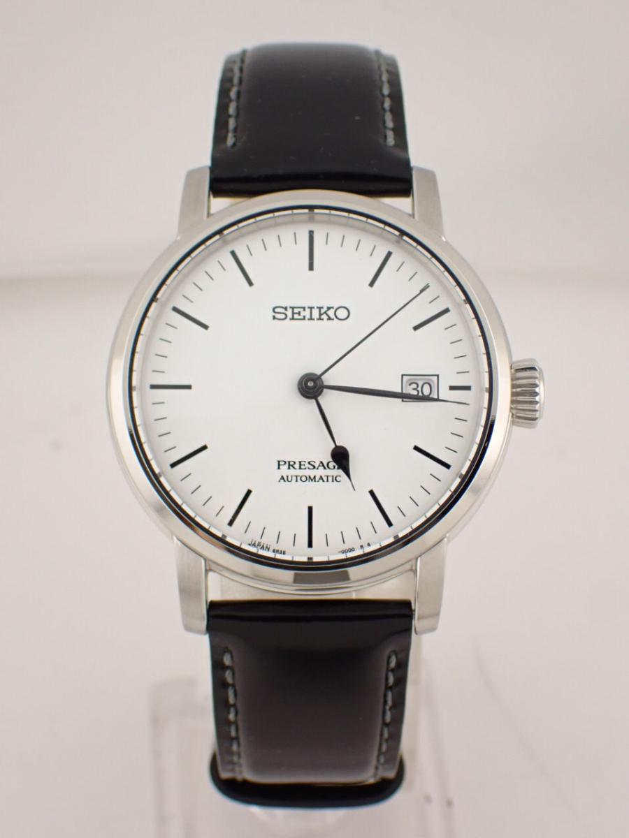 セイコー プレザージュ SARX065 琺瑯 コアショップ限定、琺瑯ダイヤル、シースルーバック(A※本体綺麗、ベルト使用感あり)