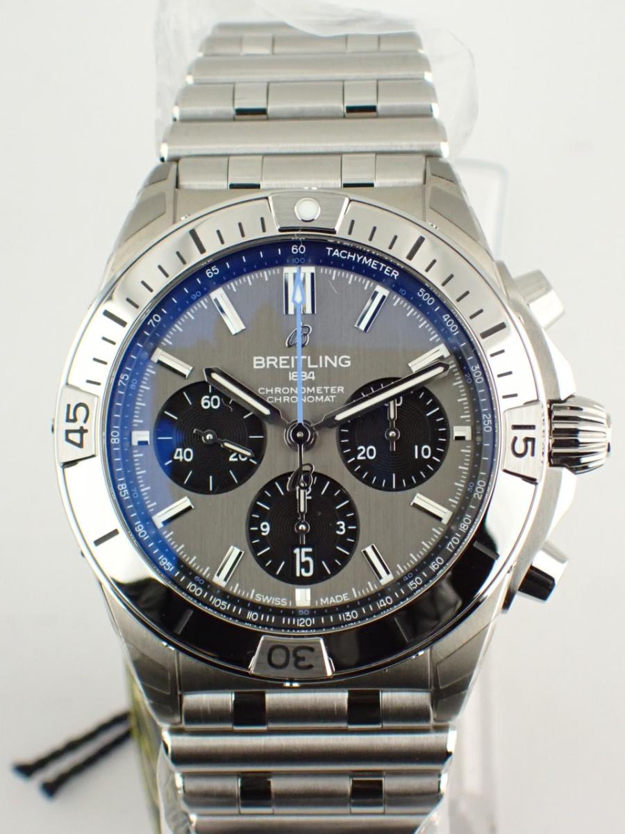 ブライトリング クロノマット EB0134101M1E1 グレー 42mm径、メンズ(NS※新品)