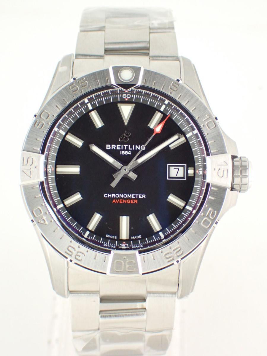 ブライトリング アベンジャー A17328101B1A1 ブラック 42mm径、メンズ(NS※新品)