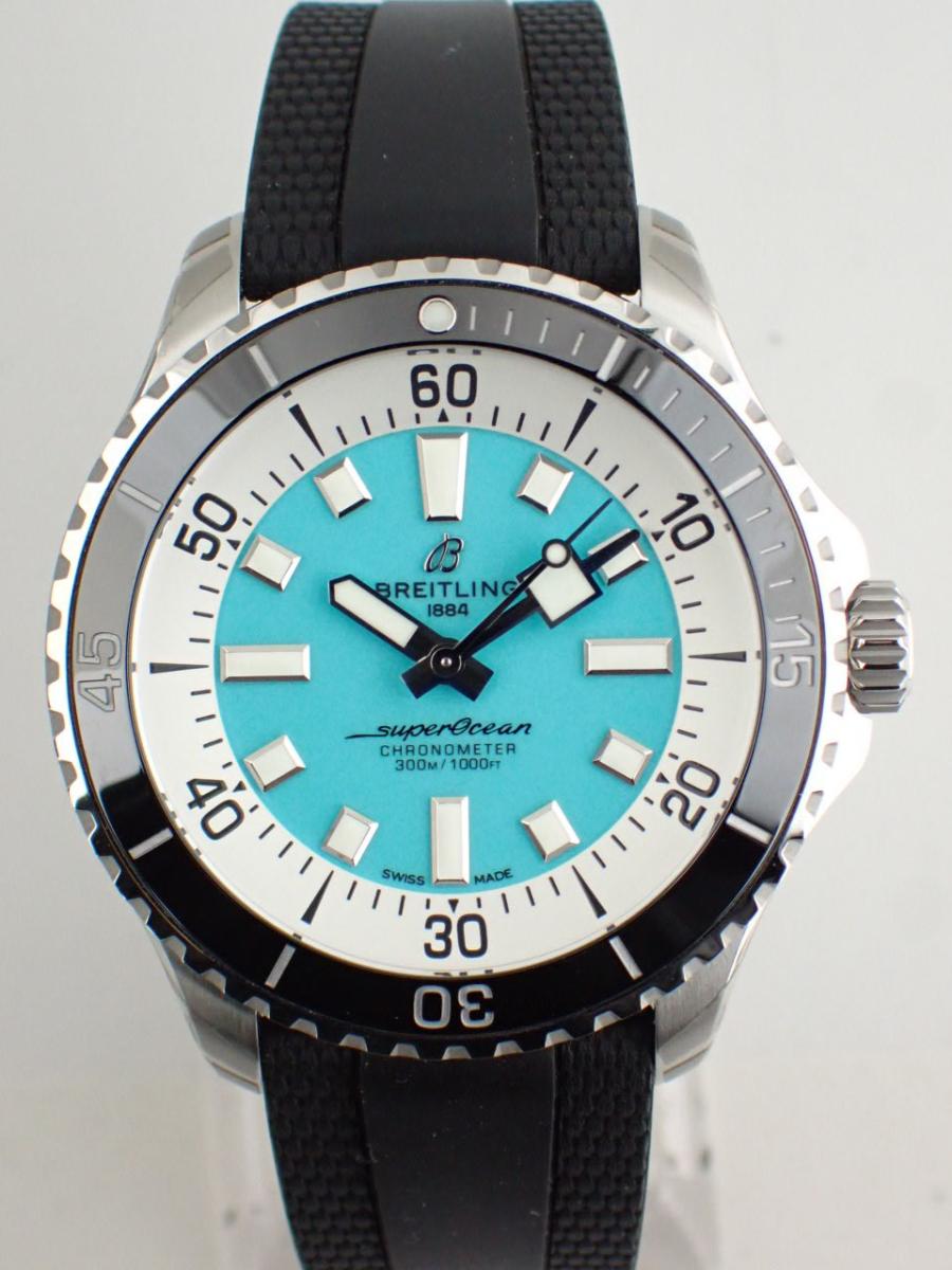 ブライトリング スーパーオーシャン A17376211L2S1 ターコイズブルー 生産終了モデル 44mm径、メンズ(NS※新品)